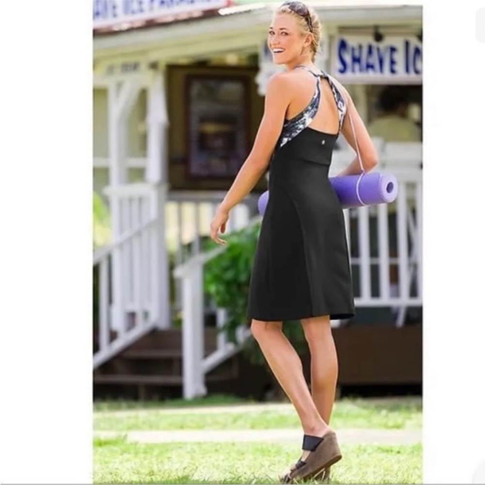 Athleta Sports Dress with Tie-dye racer back straps